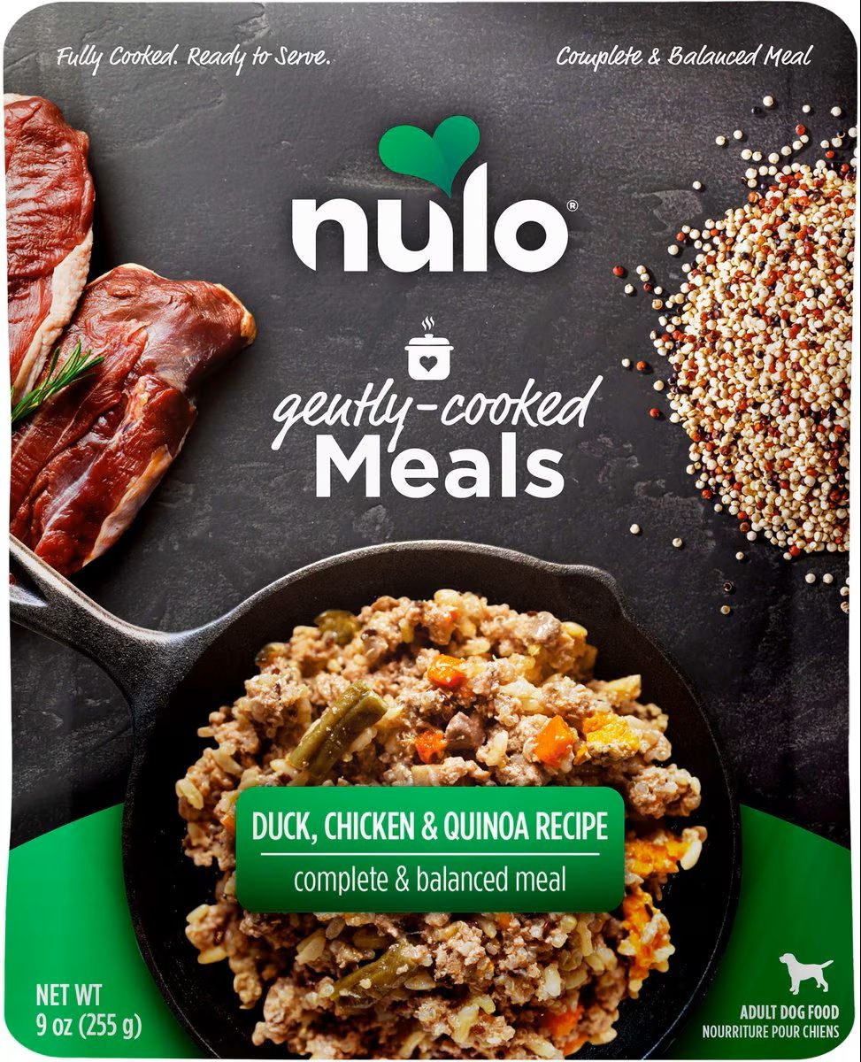 Nulo Gently Cooked Meals Duck Chicken &amp; Quinoa Recipe Wet Dog Food 9 oz