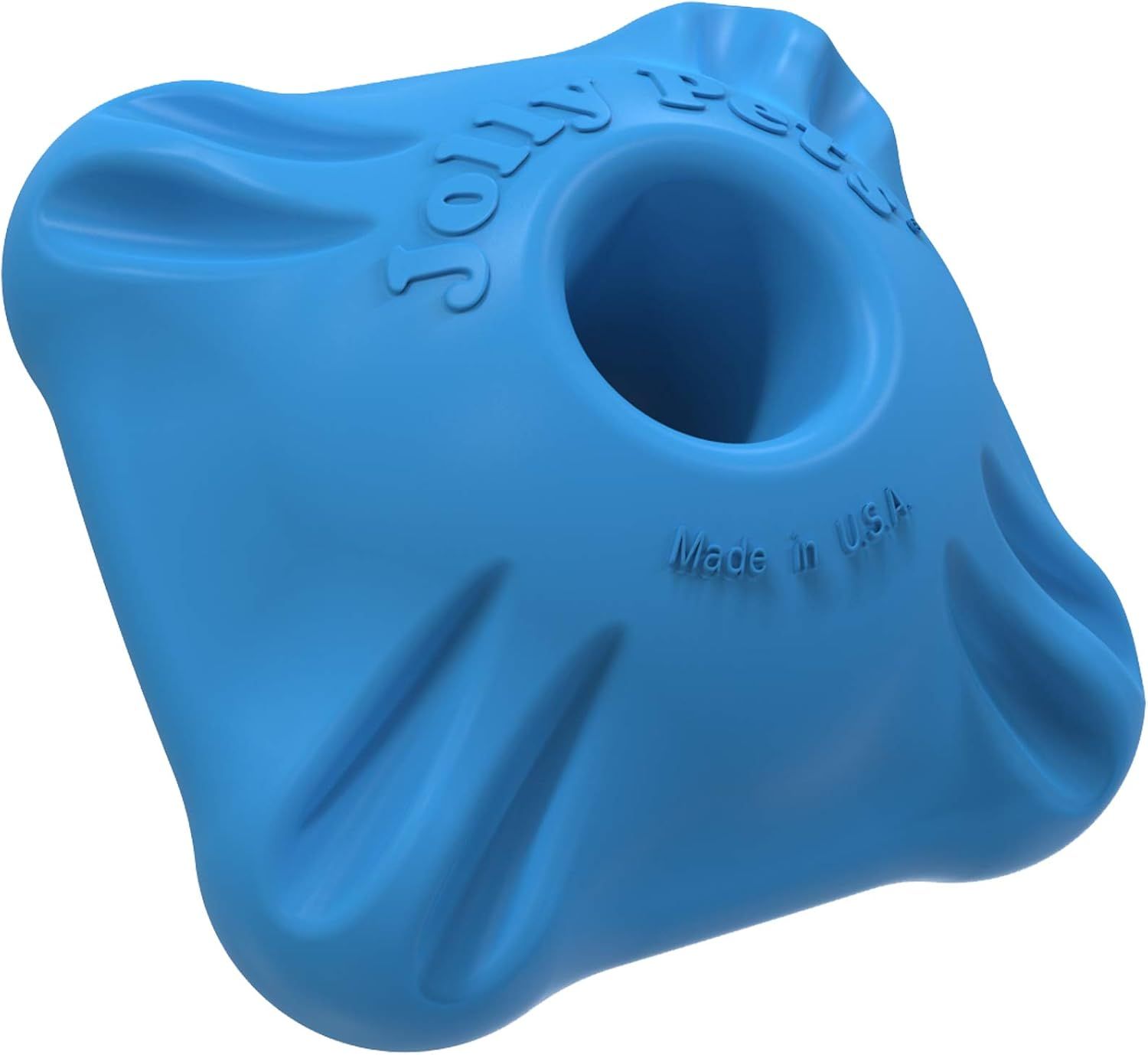 Jolly Pets Flex N Chew Squarble Medium 2.5&quot; Blue
