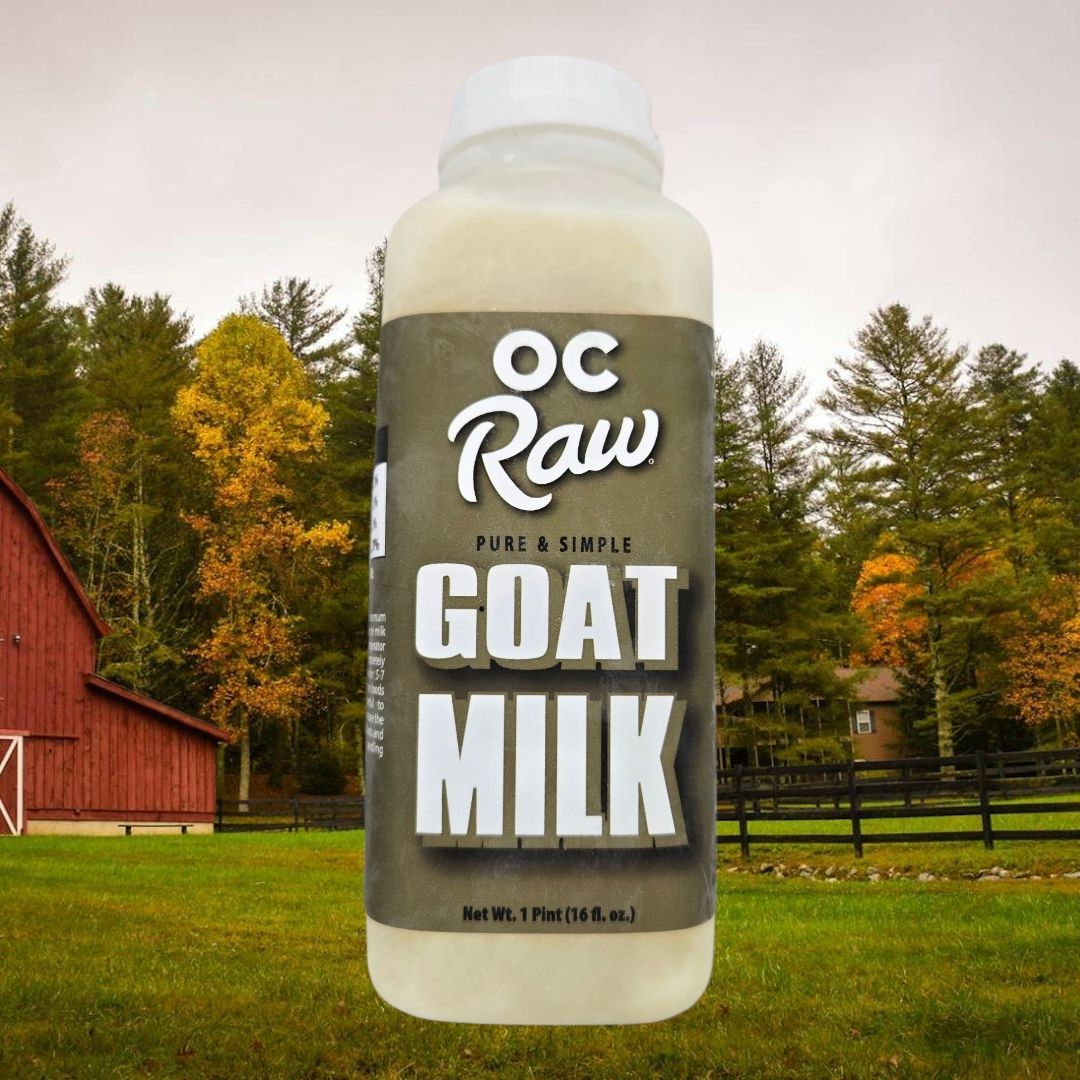 OC Raw Frozen Pure and Simple Goat Milk 16 oz