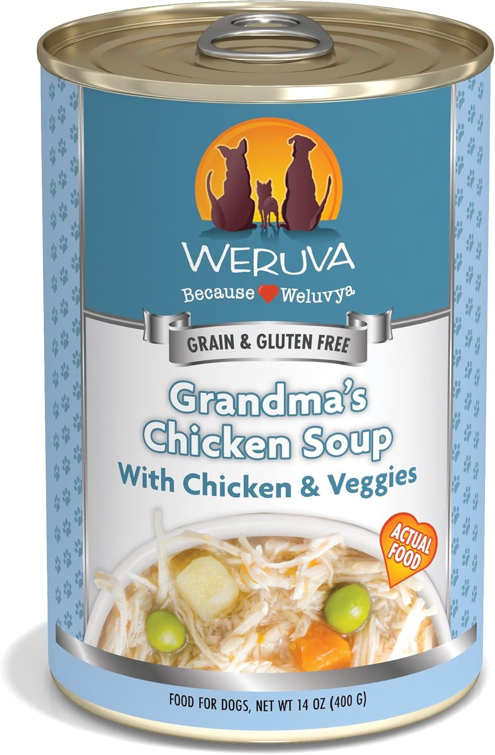 Weruva Grandma&#39;s Chicken Soup with Chicken &amp; Veggies Grain-Free Dog Food 14 oz