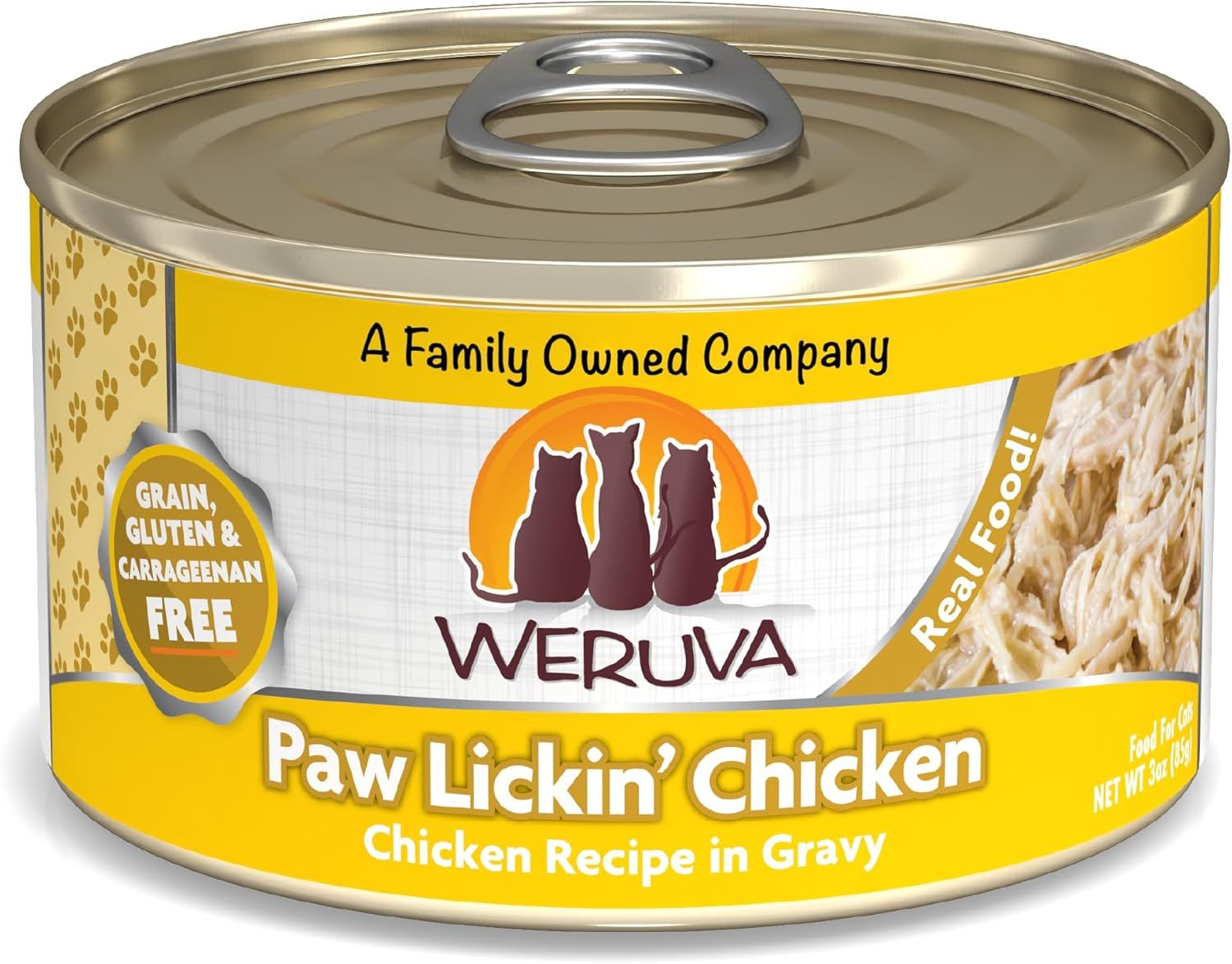 Weruva Paw Lickin&#39; Chicken Chicken Recipe in Gravy Grain Free Cat Food 3 oz