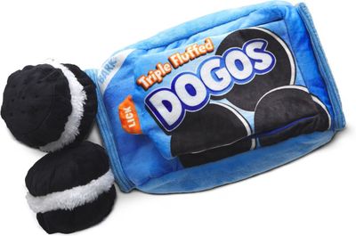 BARK Dogo Dunkers Multi-Part Squeaky Plush Dog Toy
