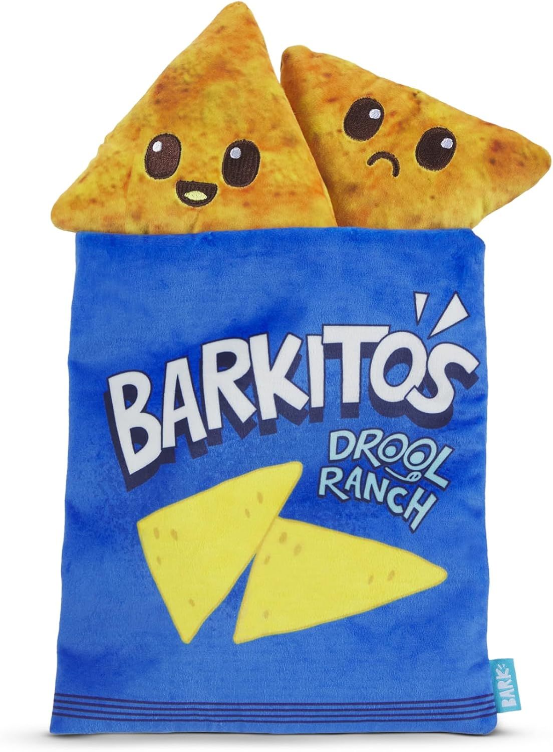 BARK Drool Ranch Chips Multi-Part Squeaky Plush Dog Toy