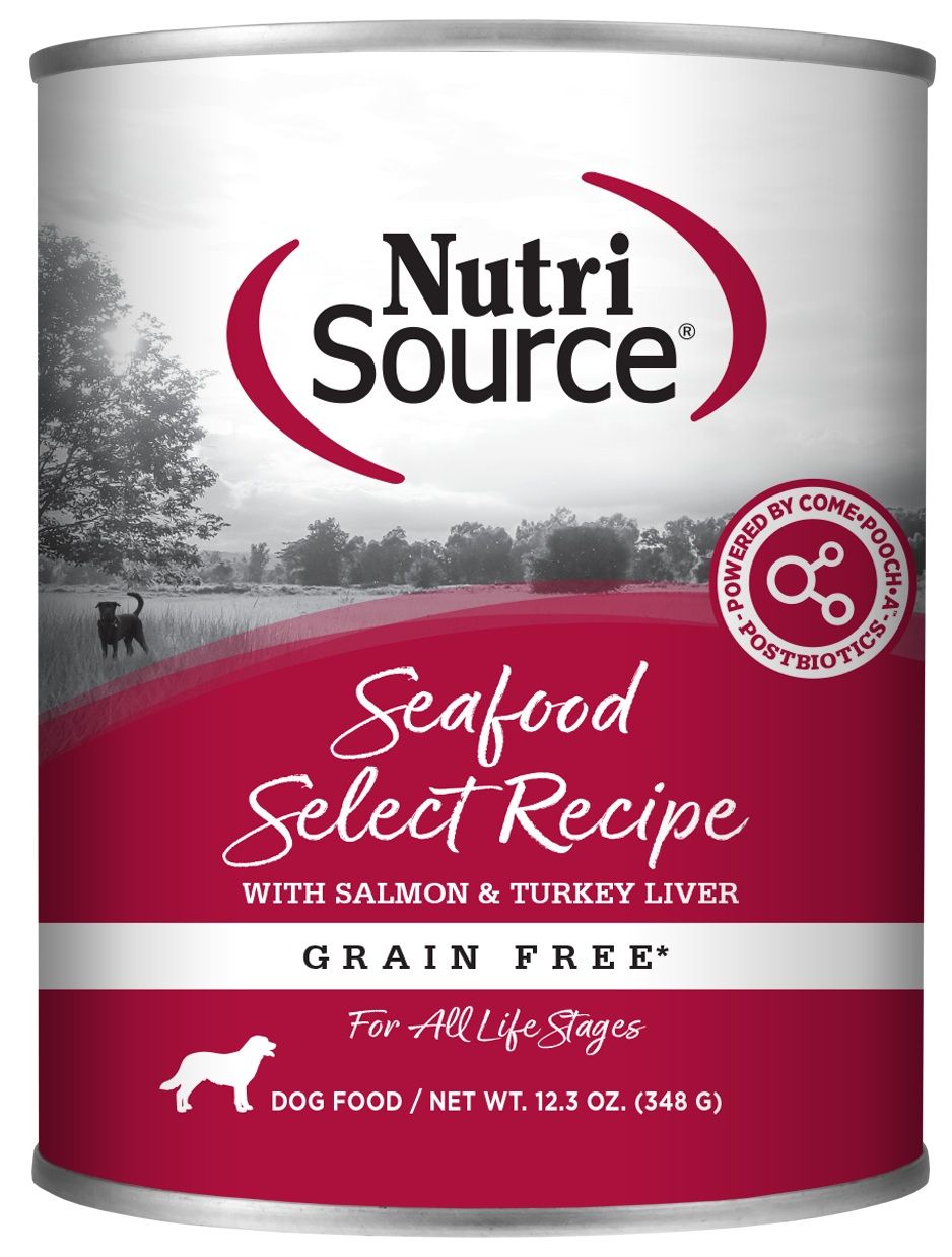 Nutrisource Seafood Select Recipe Grain Free Can Dog Food 13 oz single
