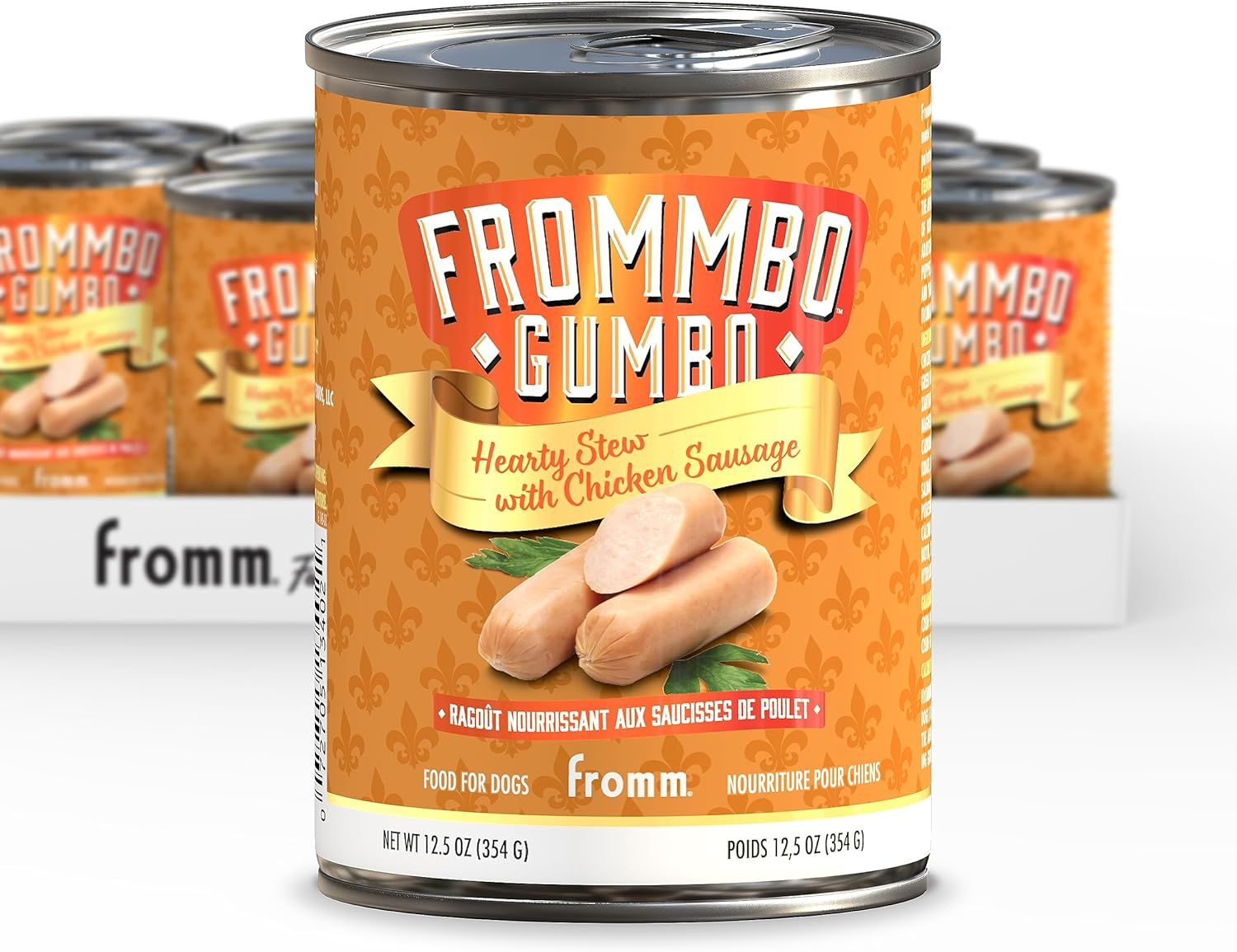 Fromm Can Frommbo Gumbo Stew Chicken Sausage 12.5 oz Case of 12 single