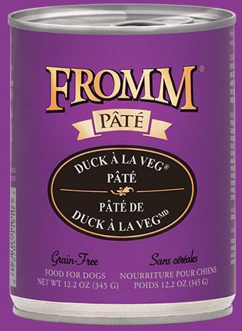 Fromm Can Dog Grain Free Duck A La Veg Pate&#39; 12.2 oz Case of 12