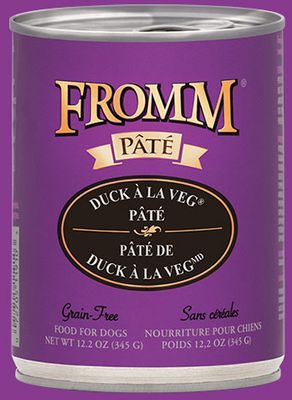 Fromm Can Dog Grain Free Duck A La Veg Pate&#39; 12.2 oz Case of 12