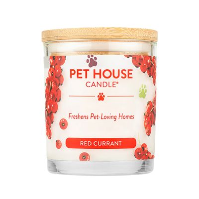 Pet House All Natural Pet Friendly Plant Based Soy Wax Candle Red Currant Scented 9 oz