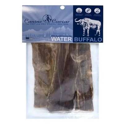 Canine Caviar Water Buffalo Jerky Flat 3 Pack 6 inches
