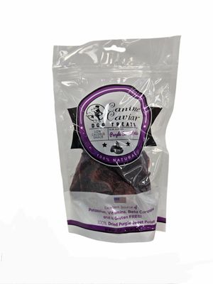 Canine Caviar Dried Purple Sweet Potatoes Dog Treats 12 lbs