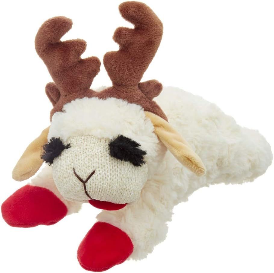 Multipet Lambchop with Antlers Dog Toy 6 inch