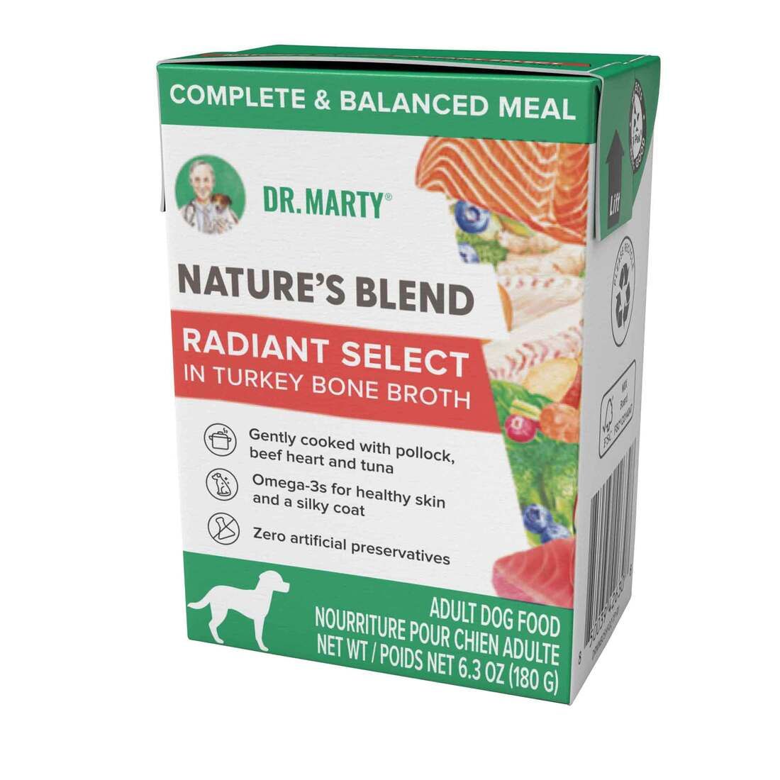 Dr Marty Nature&#39;s Blend Radiant Select in Turkey Bone Broth 6.3 oz