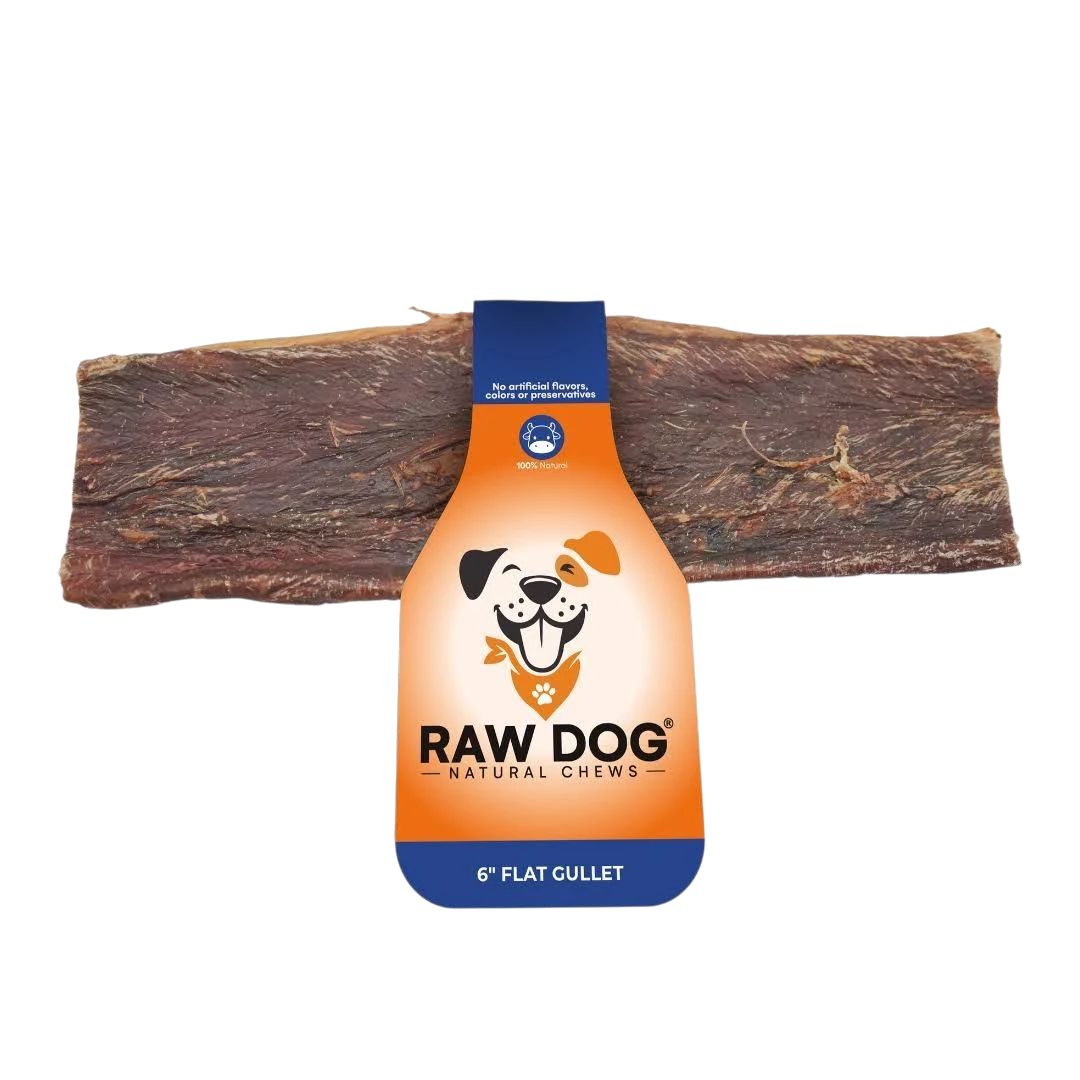 Raw Dog Flat Gullet Jerky 6 inch Case of 30
