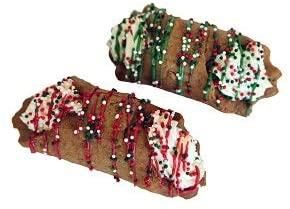 Preppy Puppy Christmas Cannoli Dog Treat