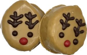 Preppy Puppy Reindeer Peanut Butter Christmas Cookie Dog Treats