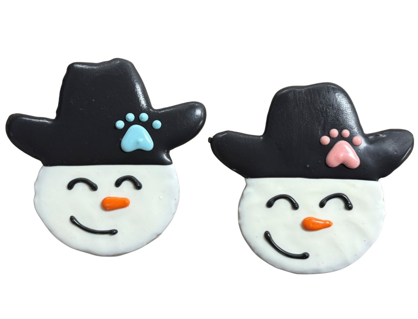 Preppy Puppy Snowman Cowboy Cookie Dog Treat