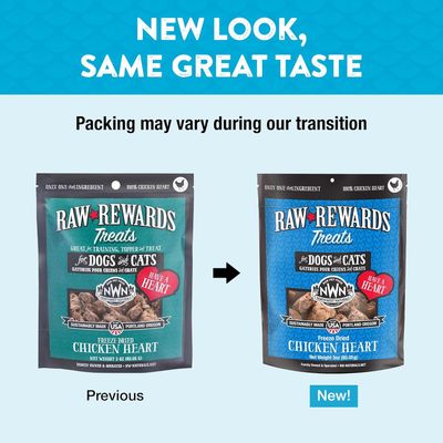 Northwest Naturals Raw Rewards Freeze Dried Chicken Hearts Dog &amp; Cat Treats 3 oz