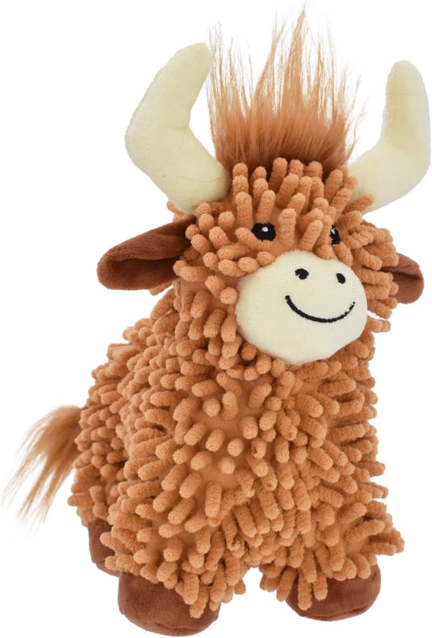 Multipet Highland Cow Floppy Dog Toy 14 inches