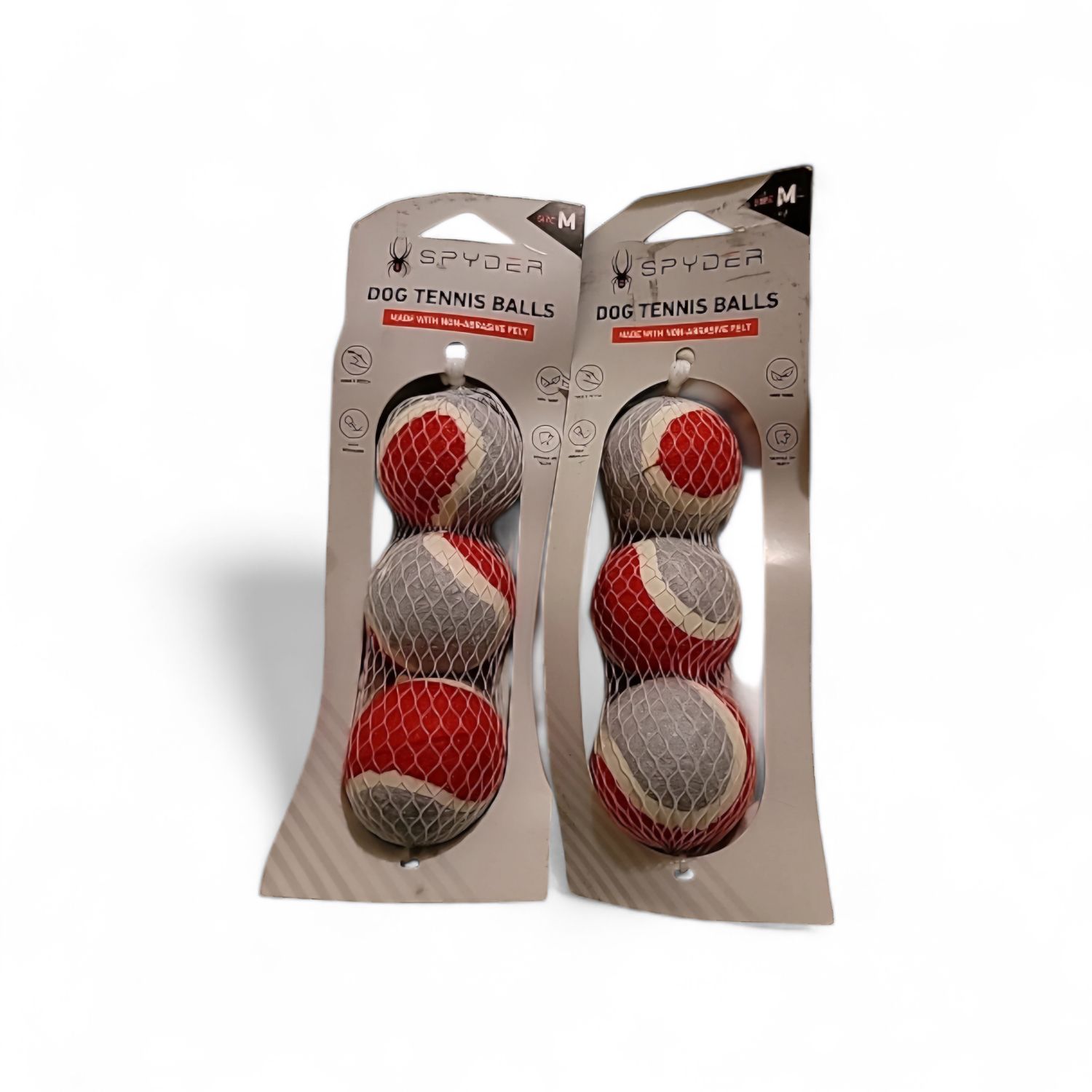 Spyder Tennis Balls Dog Fetch Toy 3 pack