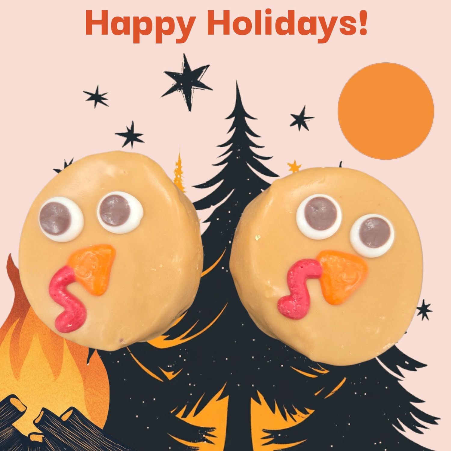 Preppy Puppy Turkey Peanut Butter Christmas Cookie Dog Treats