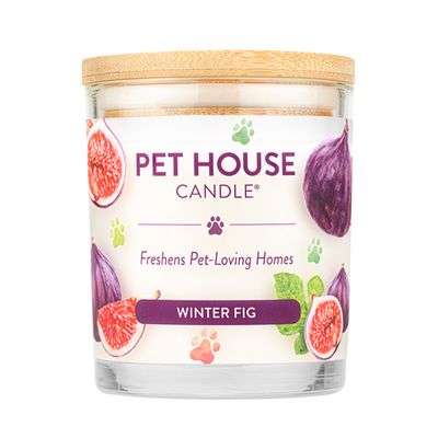 Pet House Winter Fig Scented All Natural Pet Friendly Plant Based Soy Wax Candle Winter Fig Scented 9 oz