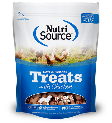 NutriSource Dog Treats Tender Bites Chicken Treat 6 oz