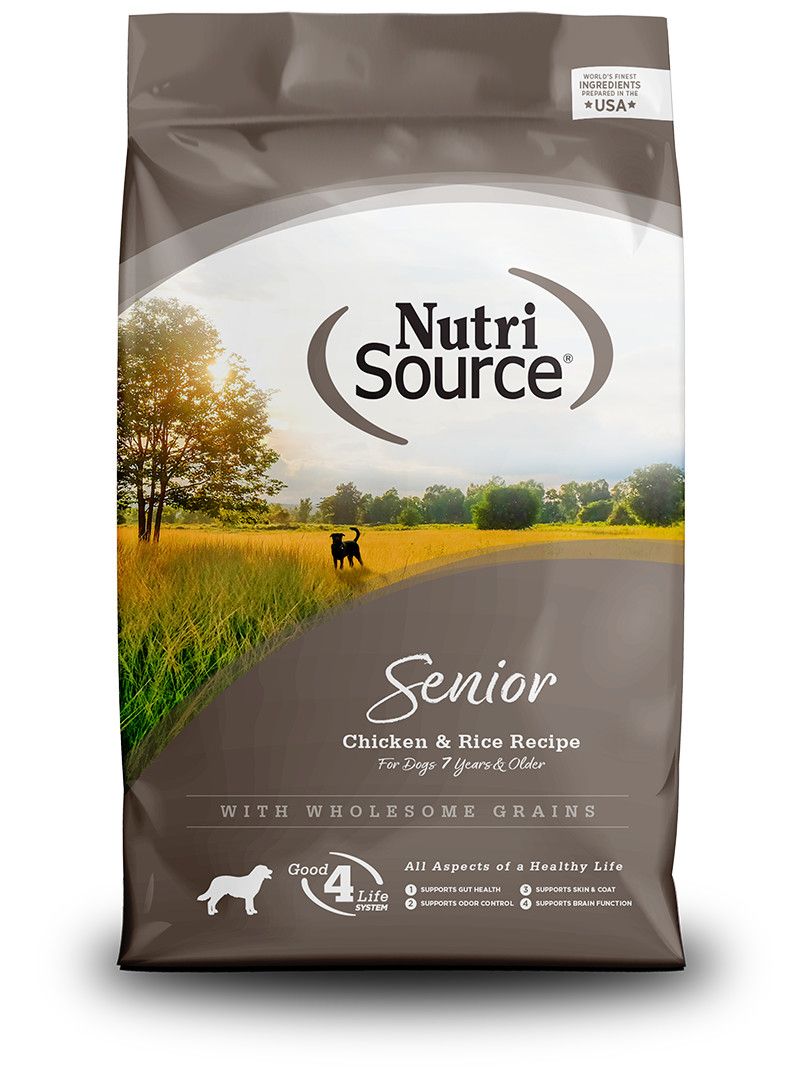 Nutrisource Dog Food Senior Chicken &amp; Rice, Size: 26 lbs