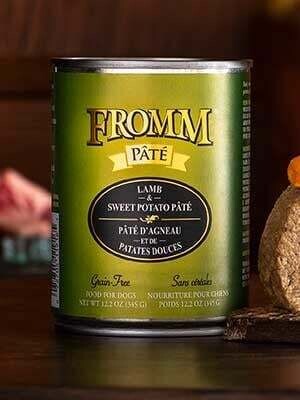 Fromm Can Dog Grain Free Lamb &amp; Sweet Potato Pate' 12.2 oz