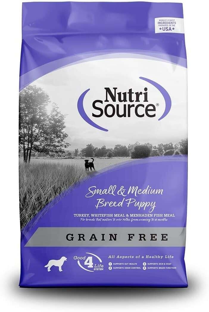Nutrisource Dog Puppy Food Grain Free Small/Medium Breed 15 Lb