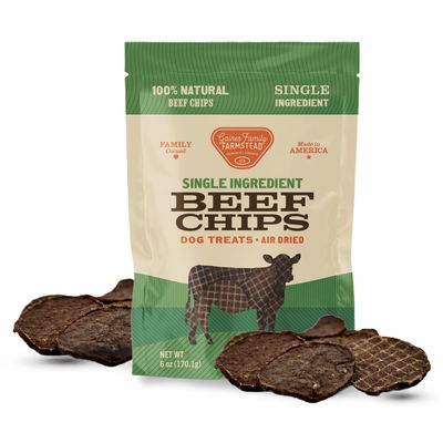 Gaines Family Farmstead Beef Chips All Natural Dog Treats 4 oz
