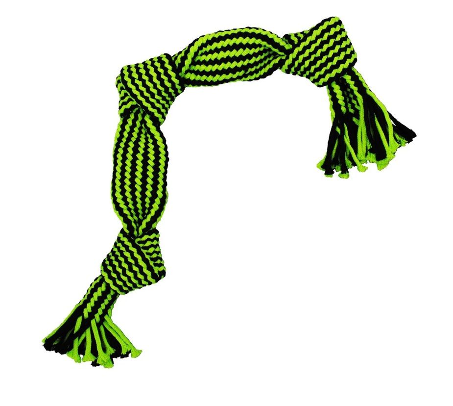Jolly Pets Knot N Chew 3 Knot Squeaker LG/XLG