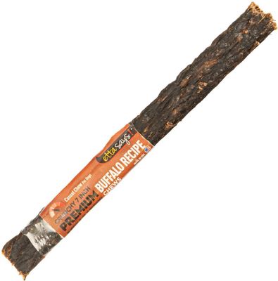 Etta Says Chew Premium Crunchy Buffalo Recipe Grain Free Dog Treats 7 inches
