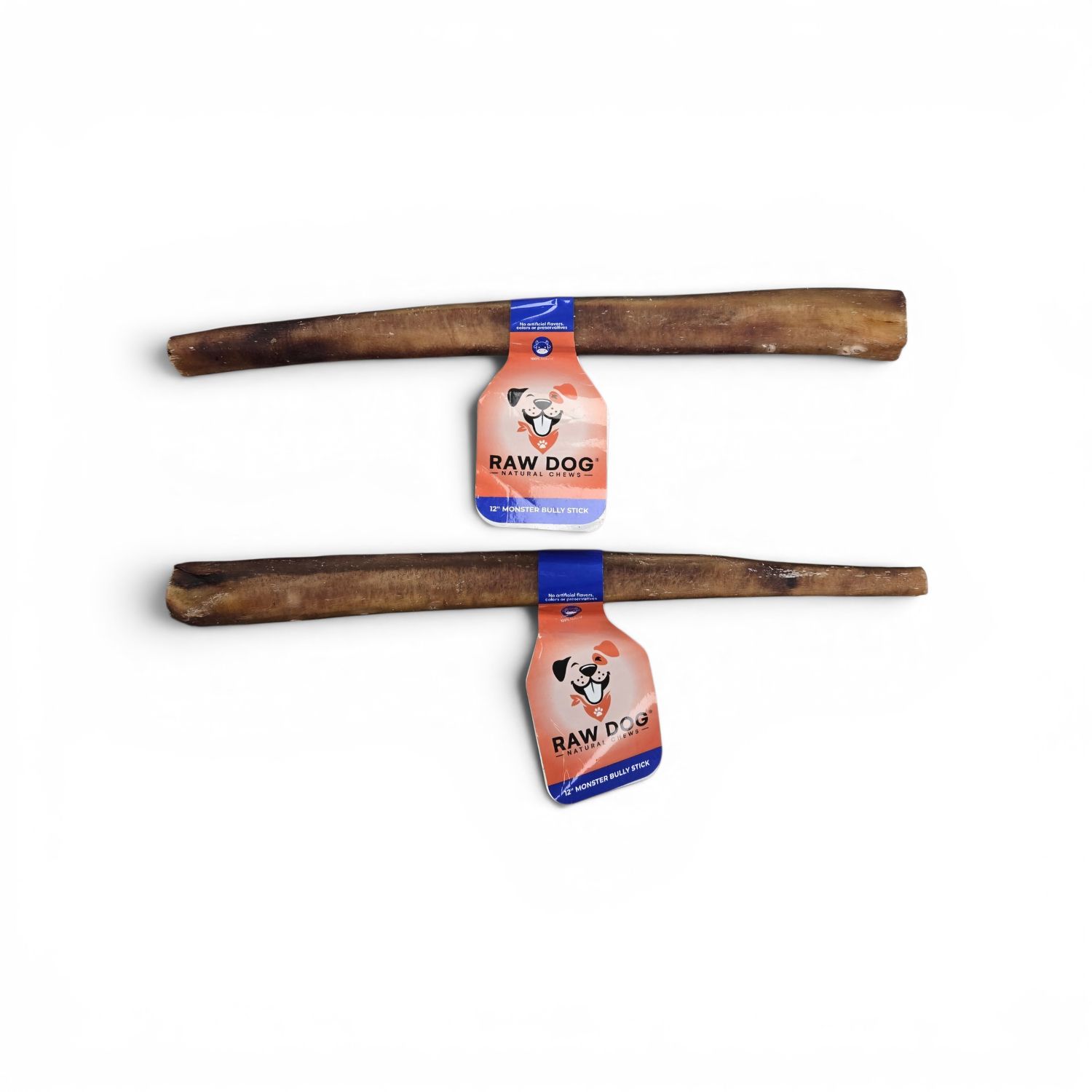 Raw Dog Natural Chews Monster Bully Stick Dog Chew 12 inches