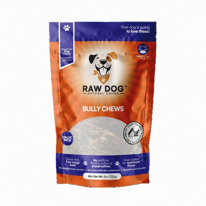 Raw Dog Natural Chews Bully Chews Bag 8 oz