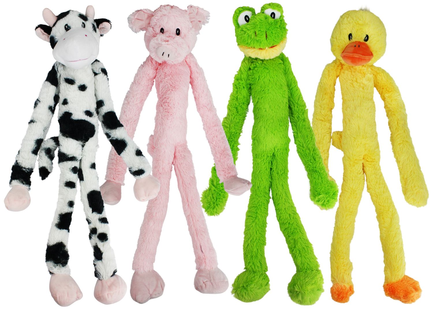 Multipet Swinging Slevins Cow Plush Squeaky Dog Toy 27 inches