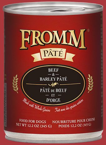 Fromm Can Dog Beef &amp; Barley Pate' 12.2 oz