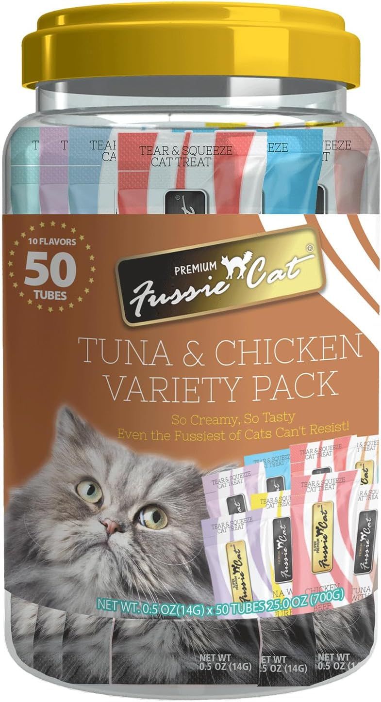 Fussie Cat Tuna &amp; Chicken Variety Pack 50 Count