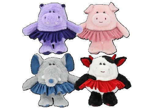 Multipet Tutu Animals Plush Squeaker Dog Toy