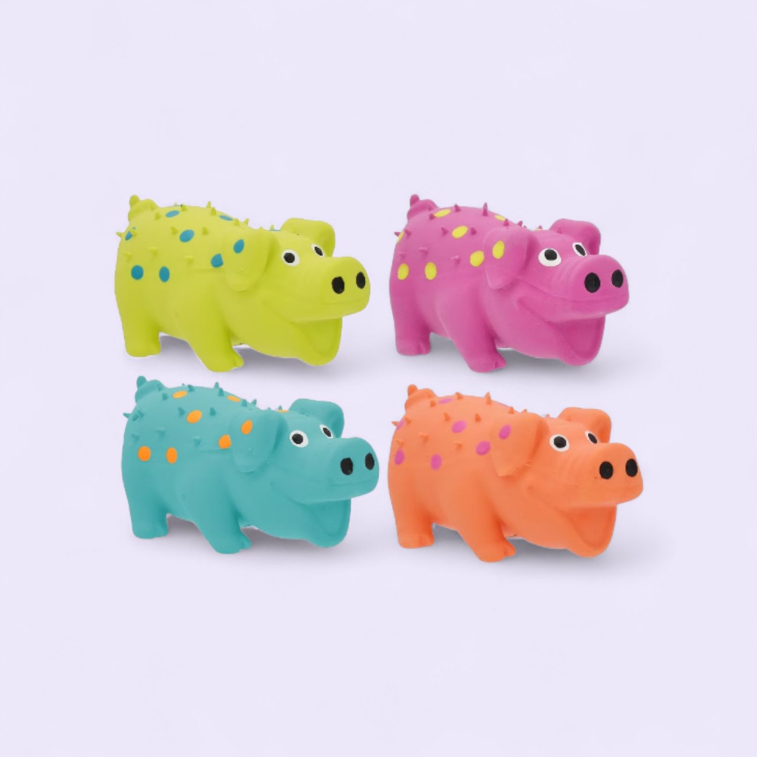 Multipet Globlet Pig Latex Squeaker Grunts Dog Toy Mini