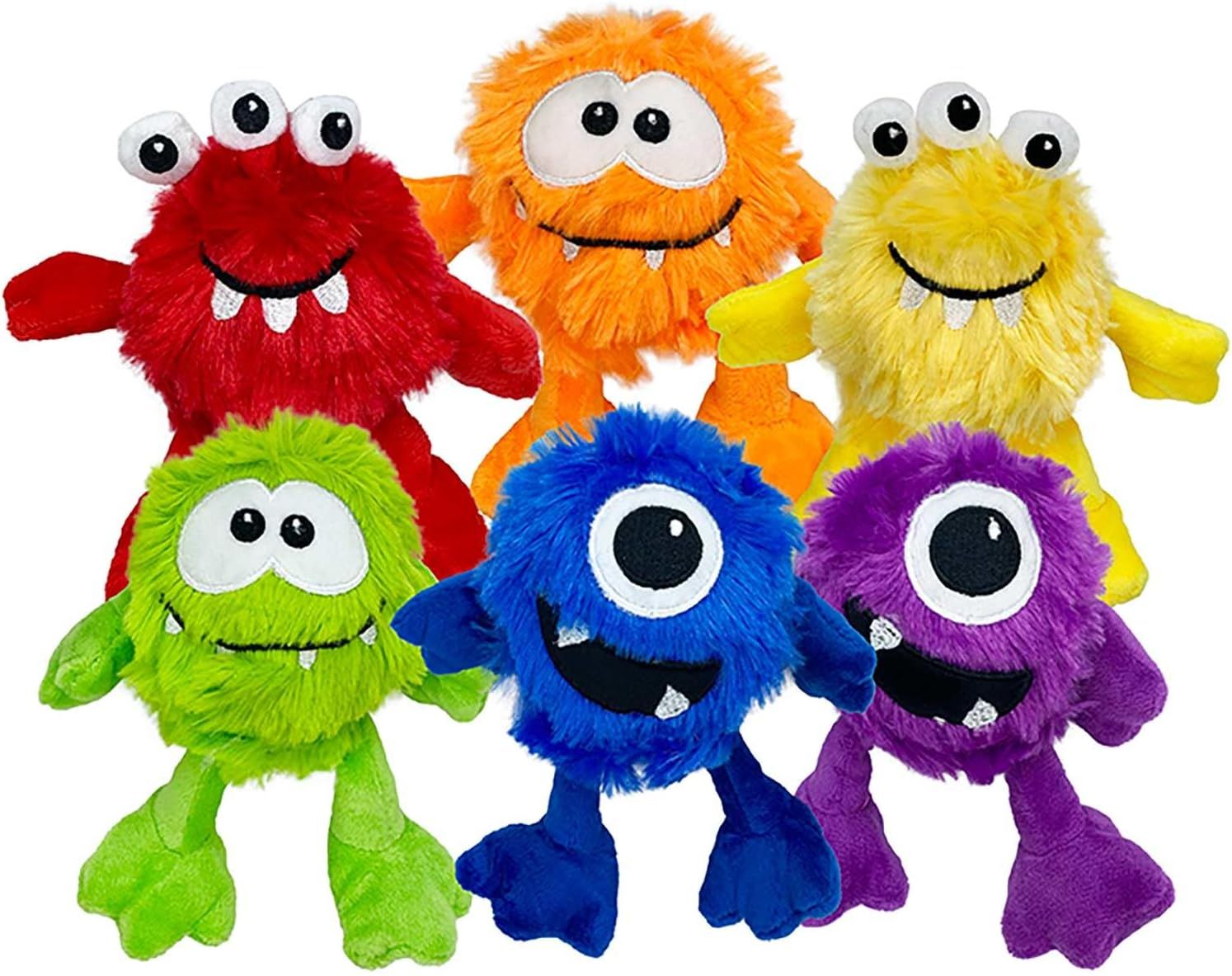 Multipet Monsters Plush Squeaker Dog Toy