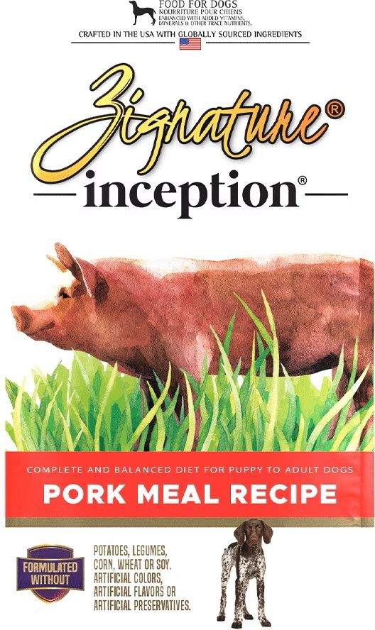 Zignature Inception Dog Food Pork 27 lbs