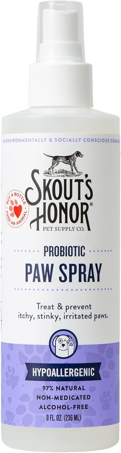 Skout's Honor Probiotic Paw Spray Fragrance Free 8 oz