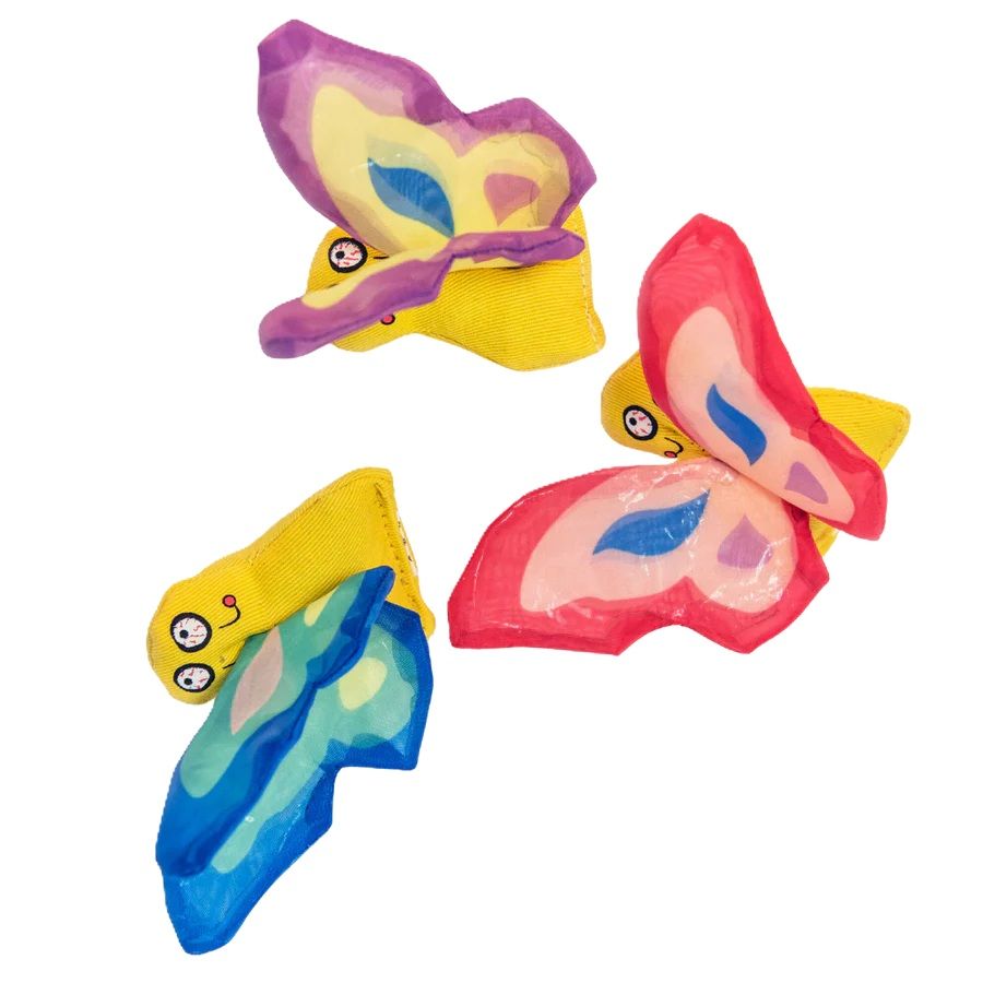 Yeowww Butterflies Catnip Cat Toy Assorted Colors