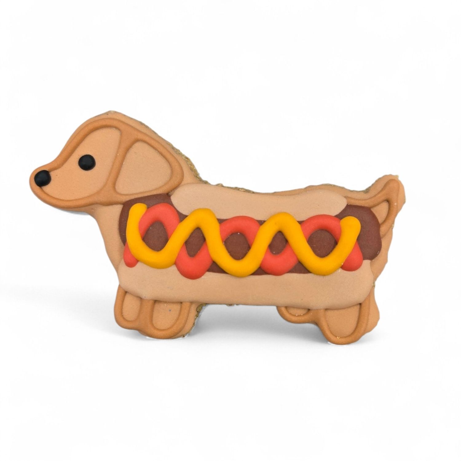 Lunch Menu Hot Dog Cookie Dog Treat 4 inch