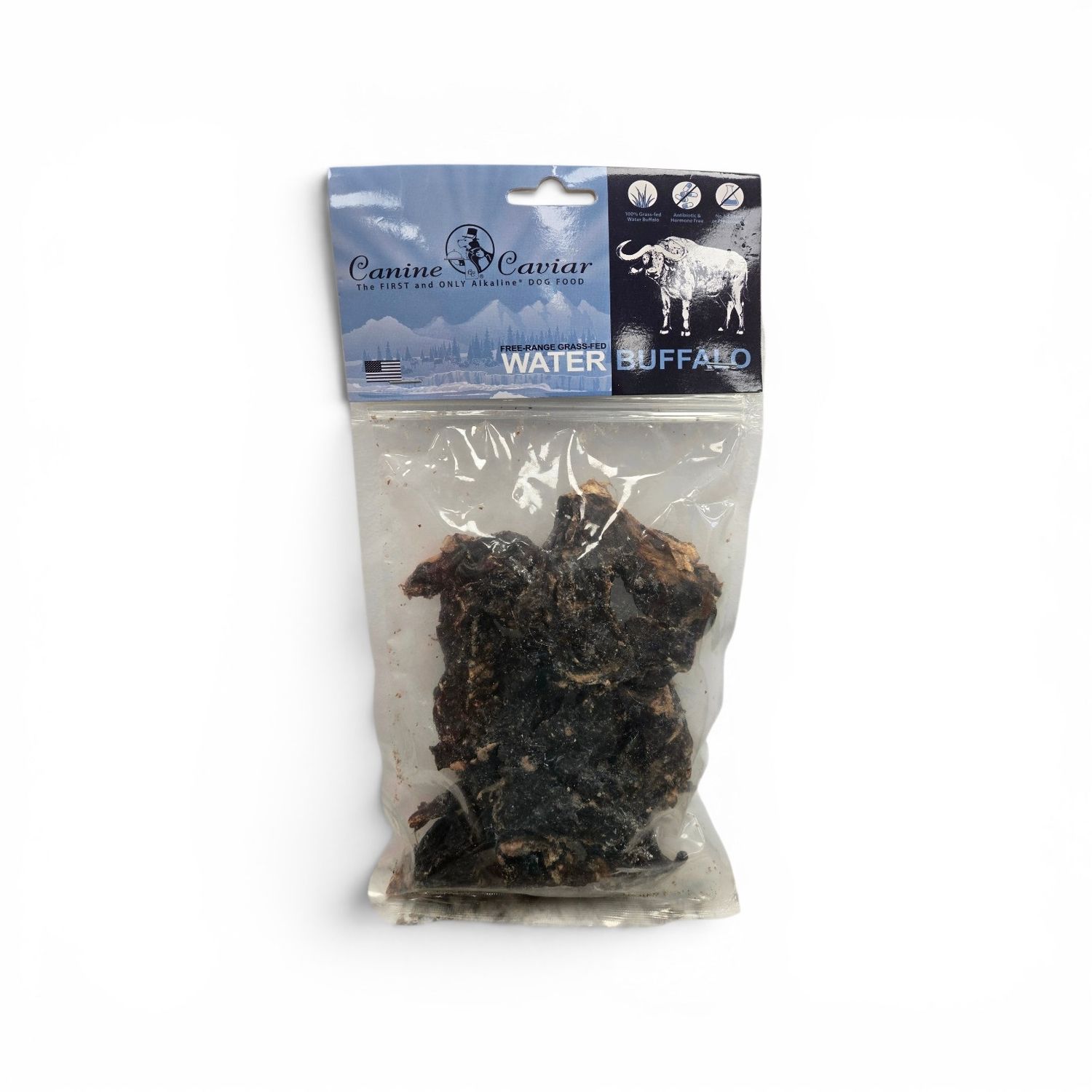 Canine Caviar Water Buffalo Heart Free Range Grass Fed Dog &amp; Cat Treats 4 oz