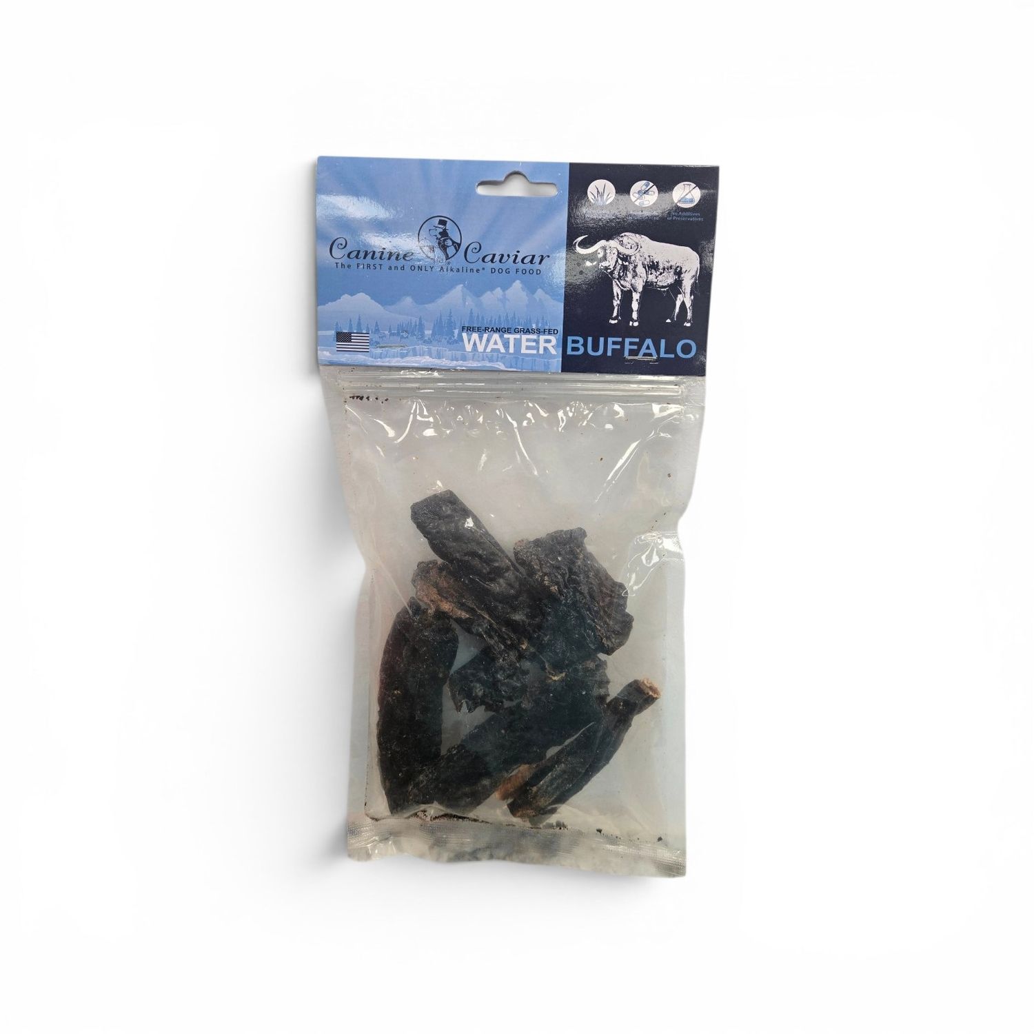 Canine Caviar Water Buffalo Liver Free Range Grass Fed Dog &amp; Cat Treats 4 oz