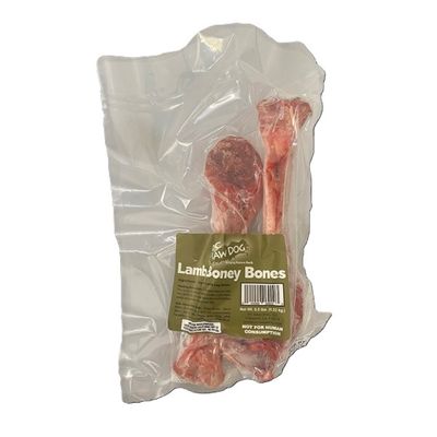 OC Raw Dog Treat Frozen Bones Lamb Bone Vac Sealed Bag 5 lbs