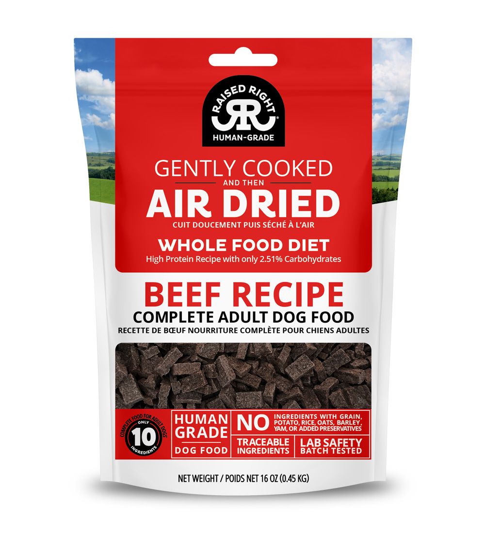 Raised Right Dog Air Dried Beef 48 oz