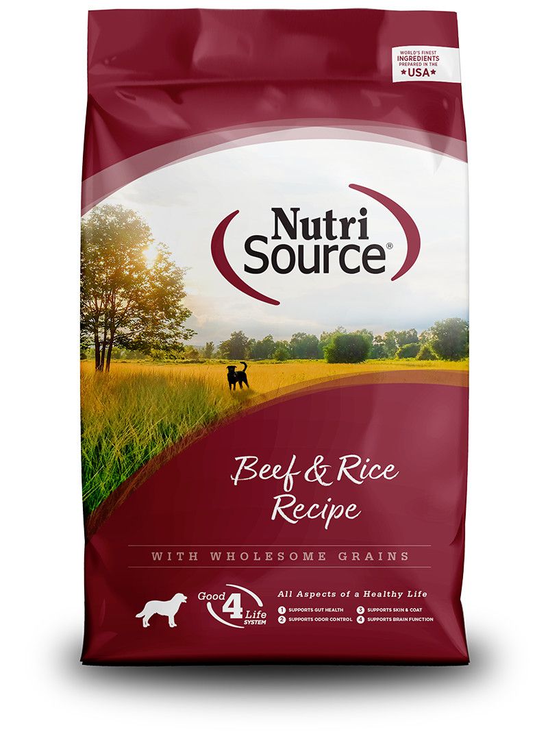 Nutrisource Dog Food Beef &amp; Rice 5 lbs
