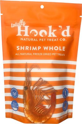 Totally Hooked Shrimp Whole Freeze Dried Pet Treats 2 oz